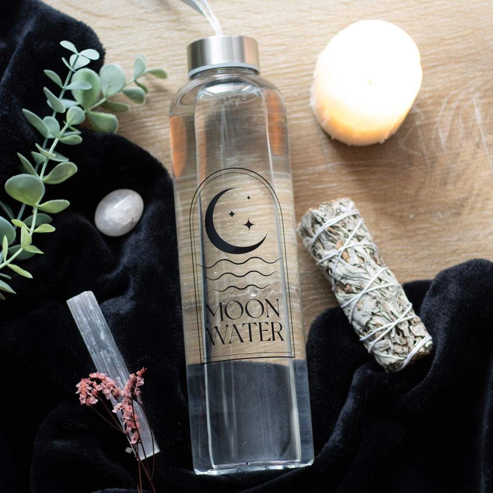 Something Different - Moon Water Glass Waterfles - Transparant